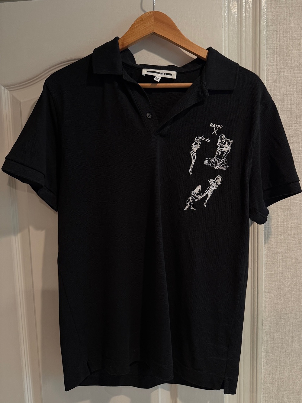 Men's McQ Black Polo